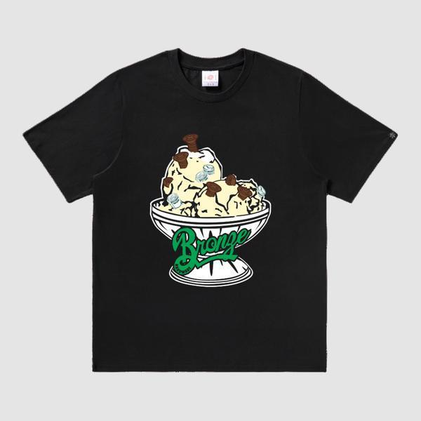 Bronze 56K x BBC Icecream 56,000 Flavors T-Shirt Black-Black Sheep Skate Shop