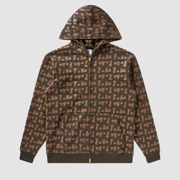 Bronze 56K x BBC Icecream Hardware Full Zip Hoodie-Black Sheep Skate Shop