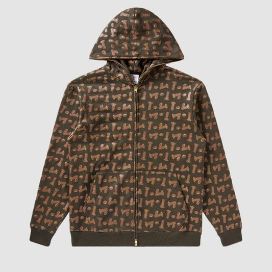 Bronze 56K x BBC Icecream Hardware Full Zip Hoodie-Black Sheep Skate Shop