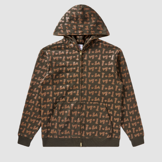 Bronze 56K x BBC Icecream Hardware Full Zip Hoodie-Black Sheep Skate Shop