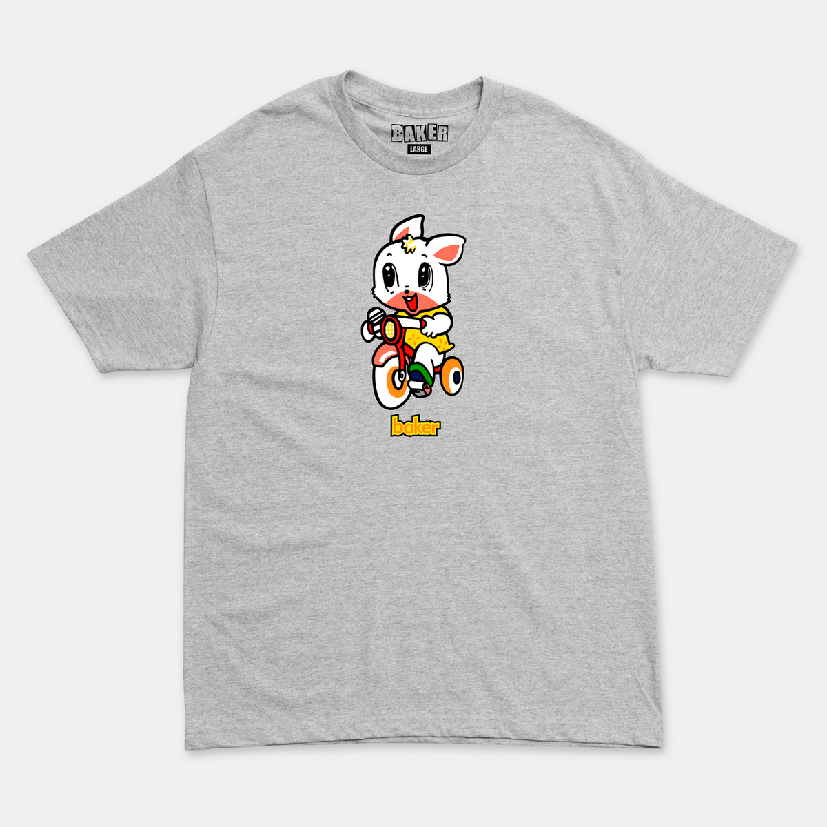 Baker Skateboards Bunny T-Shirt Heather Grey