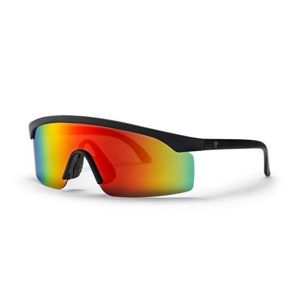 CHPO Brand Lelle Sunglasses Black - Red Mirror-Black Sheep Skate Shop