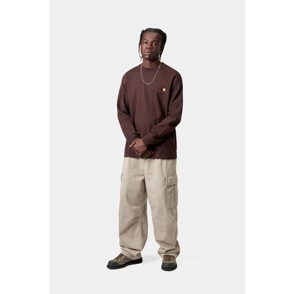 Carhartt WIP American Script Long Sleeve T-Shirt Palisander