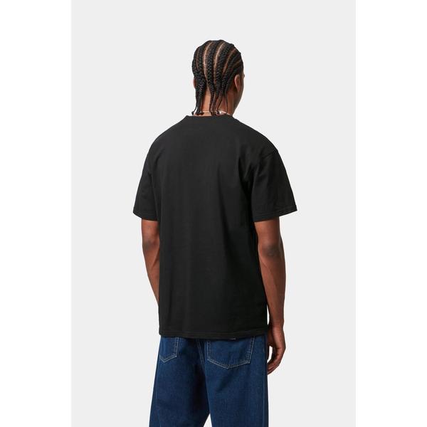 Carhartt WIP American Script T-Shirt Black-Black Sheep Skate Shop
