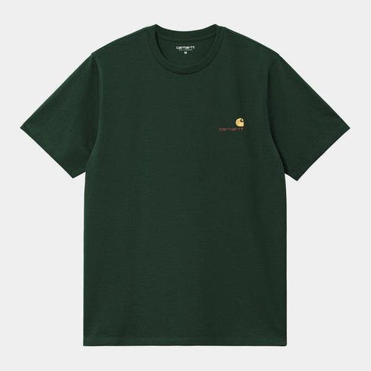 Carhartt WIP American Script T-Shirt Conifer-Black Sheep Skate Shop