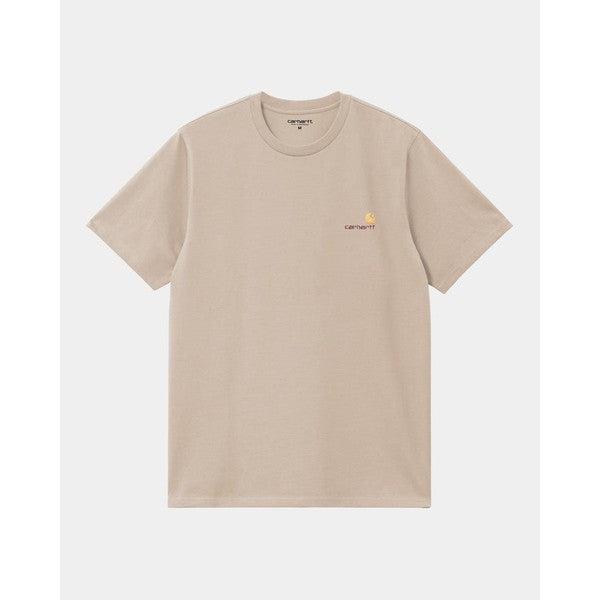 Carhartt WIP American Script T-Shirt Fleur De Sel-Black Sheep Skate Shop