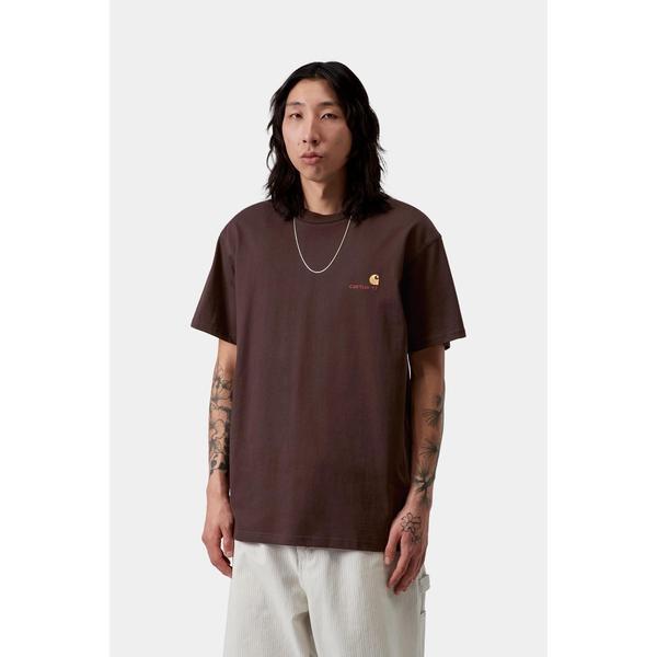 Carhartt WIP American Script T-Shirt Palisander-Black Sheep Skate Shop