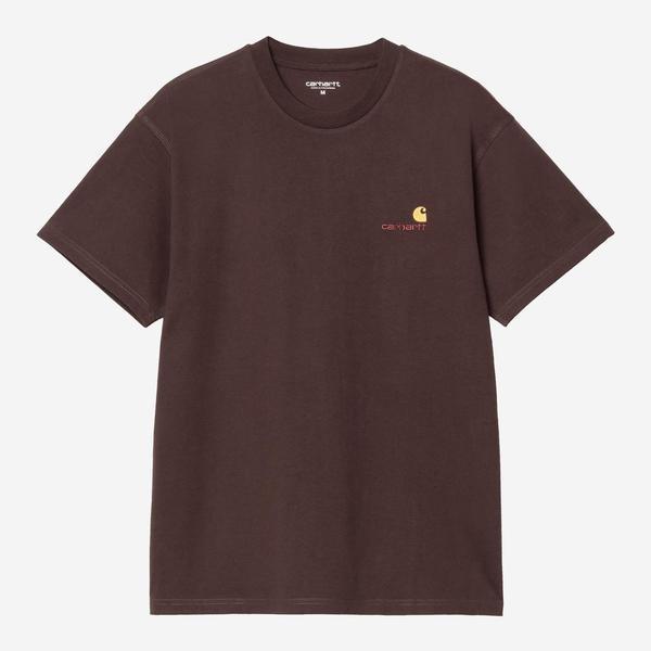 Carhartt WIP American Script T-Shirt Palisander-Black Sheep Skate Shop