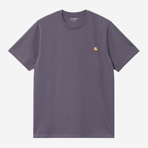Carhartt WIP American Script T-Shirt Shady Purple-Black Sheep Skate Shop