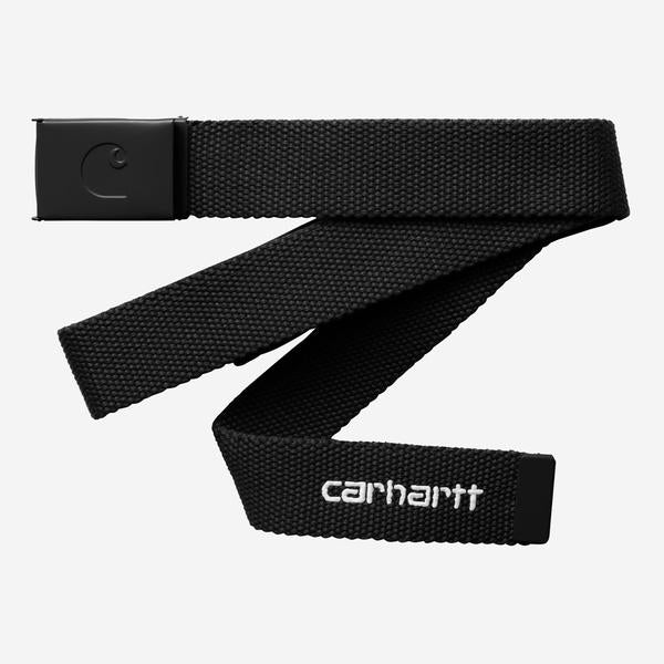 Carhartt WIP C-Logo Belt Tonal Black - White-Black Sheep Skate Shop