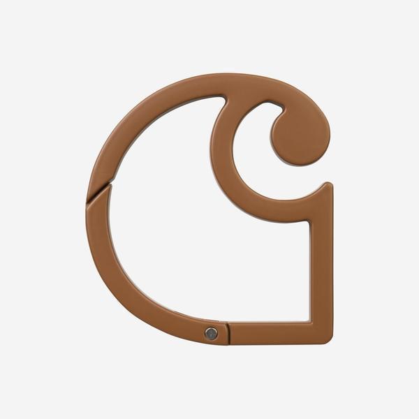 Carhartt WIP C-Logo Carabiner Brown-Black Sheep Skate Shop
