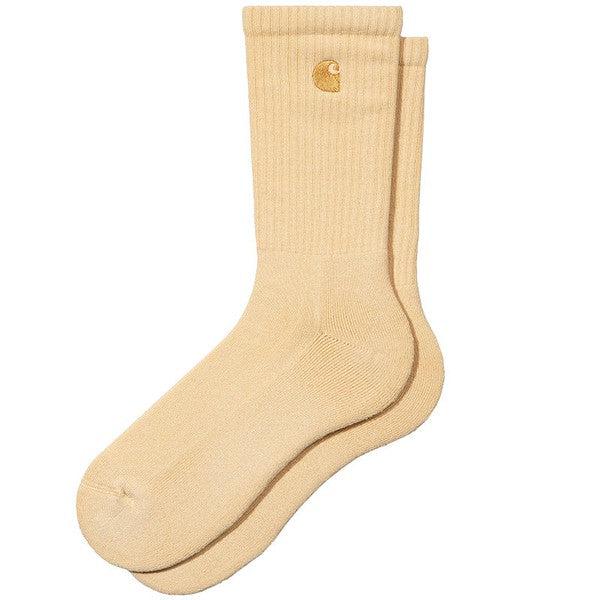 Carhartt WIP Chase Crew Socks Citron - Gold-Black Sheep Skate Shop