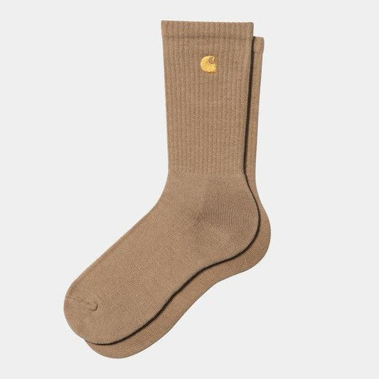 Carhartt WIP Chase Crew Socks Sycamore Peanut-Black Sheep Skate Shop