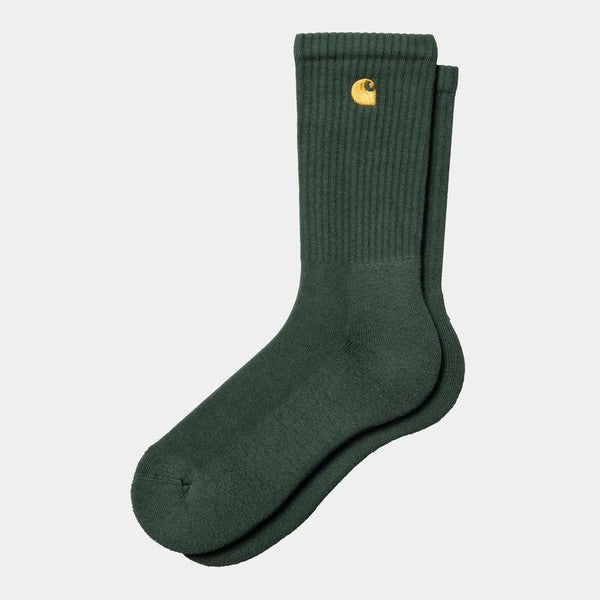 Carhartt WIP Chase Crew Socks Sycamore Tree-Black Sheep Skate Shop