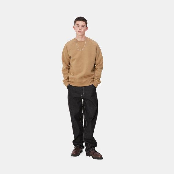 Carhartt WIP Chase Crewneck Sweatshirt Peanut - Gold-Black Sheep Skate Shop