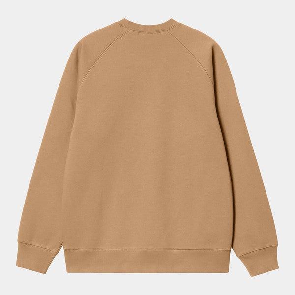 Carhartt WIP Chase Crewneck Sweatshirt Peanut - Gold-Black Sheep Skate Shop