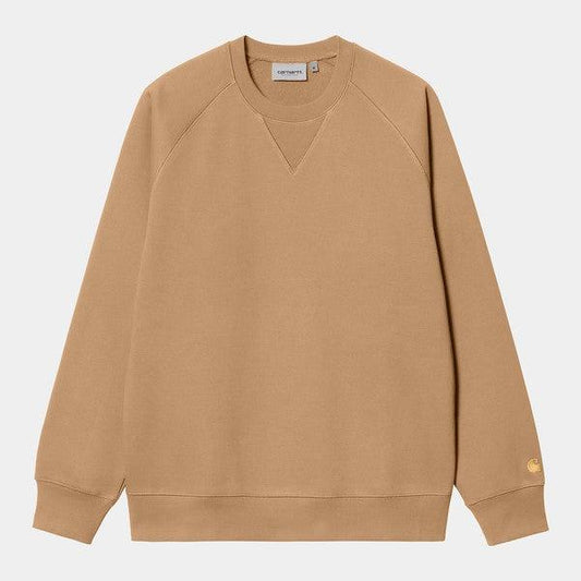 Carhartt WIP Chase Crewneck Sweatshirt Peanut - Gold-Black Sheep Skate Shop