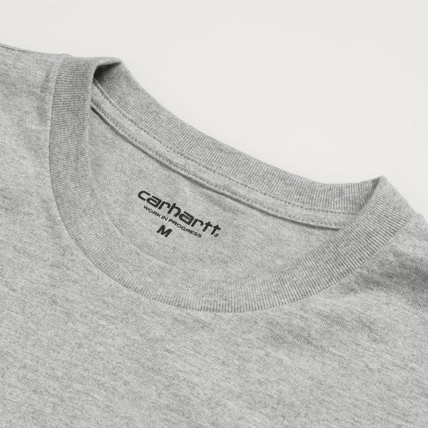 Carhartt WIP Chase Long Sleeve T-Shirt Grey Heather - Gold-Black Sheep Skate Shop