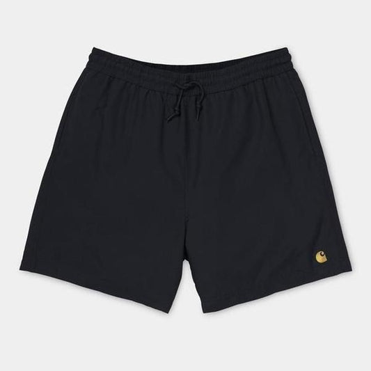 Carhartt WIP Chase Swim Trunk Black - Gold-Black Sheep Skate Shop