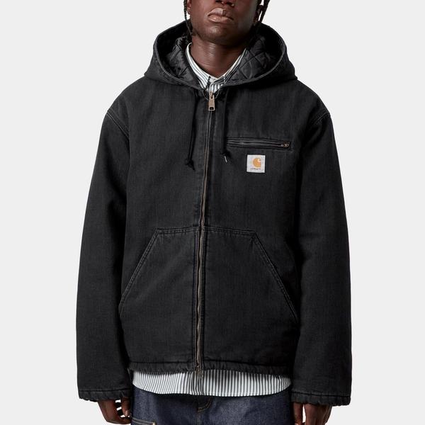 Carhartt WIP Cleveland Denim Jacket Black Stone Washed-Black Sheep Skate Shop