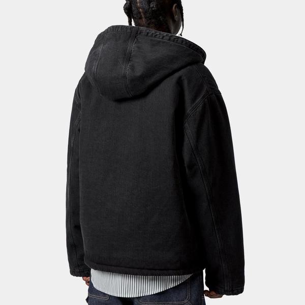 Carhartt WIP Cleveland Denim Jacket Black Stone Washed-Black Sheep Skate Shop