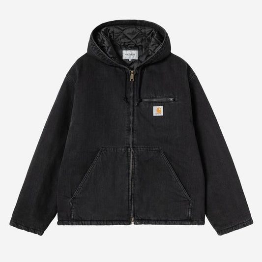 Carhartt WIP Cleveland Denim Jacket Black Stone Washed-Black Sheep Skate Shop