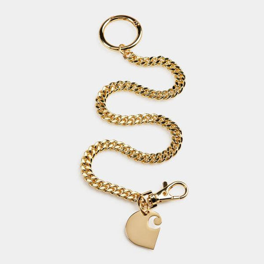 Carhartt WIP Cuban Link Keychain Gold-Black Sheep Skate Shop