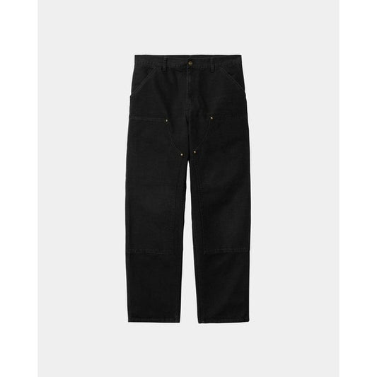 Carhartt WIP Double Knee Pant Black Aged Canvas-Black Sheep Skate Shop