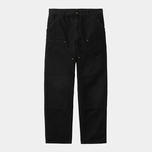 Carhartt WIP Double Knee Pant Black Aged Canvas-Black Sheep Skate Shop