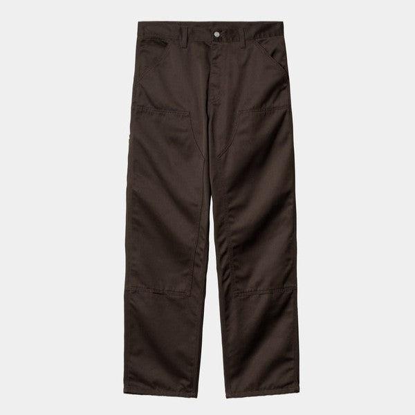 Carhartt WIP Double Knee Pant Denison Twill Tobacco Rinsed-Black Sheep Skate Shop