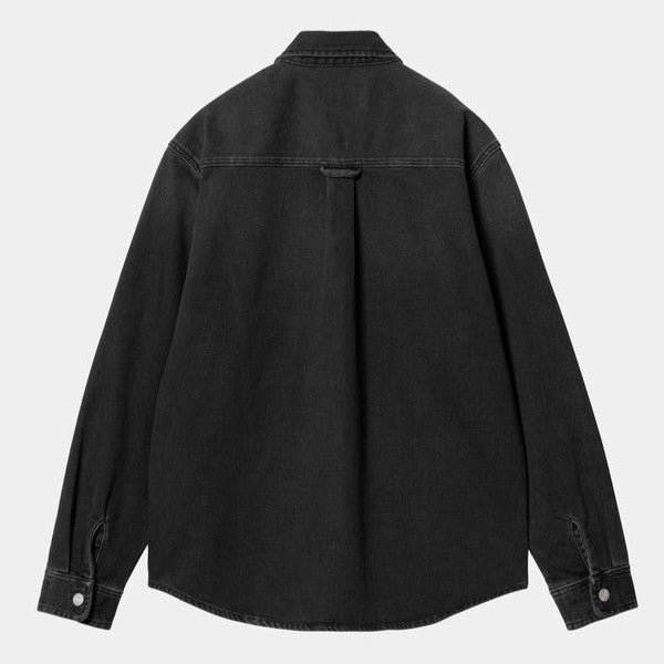 Carhartt WIP Harvey Shirt Jacket Black Dark Used Wash-Black Sheep Skate Shop