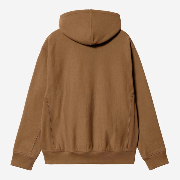 Carhartt WIP Hooded American Script Sweatshirt Hamilton Brown-Black Sheep Skate Shop