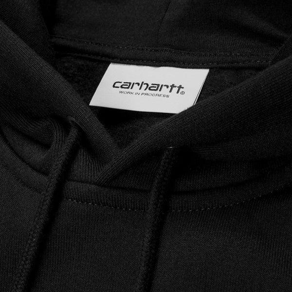 Carhartt WIP Hooded Chase Sweatshirt Black - Gold-Black Sheep Skate Shop