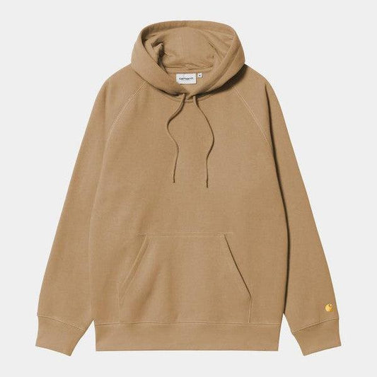 Carhartt WIP Hooded Chase Sweatshirt Peanut - Gold-Black Sheep Skate Shop