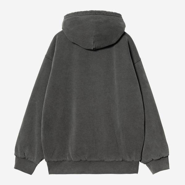 Carhartt WIP Hooded Vista Sweat Jacket Black Garment Dyed-Black Sheep Skate Shop