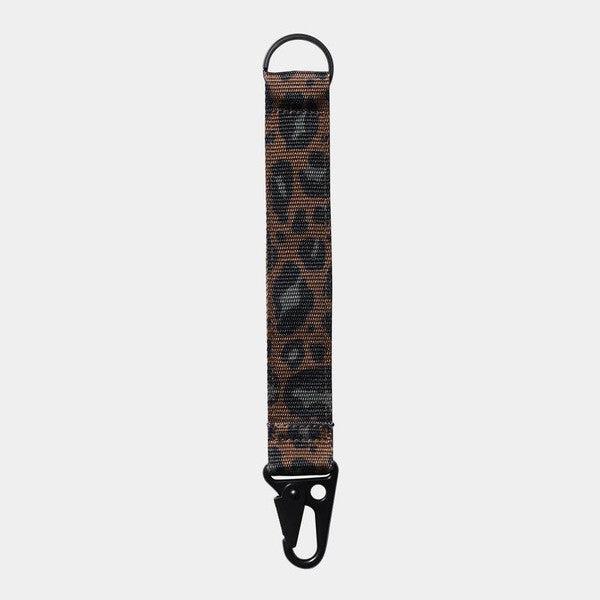 Carhartt WIP Jude Keyholder Tamarind Camo Leopard Jacquard-Black Sheep Skate Shop