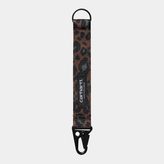 Carhartt WIP Jude Keyholder Tamarind Camo Leopard Jacquard-Black Sheep Skate Shop