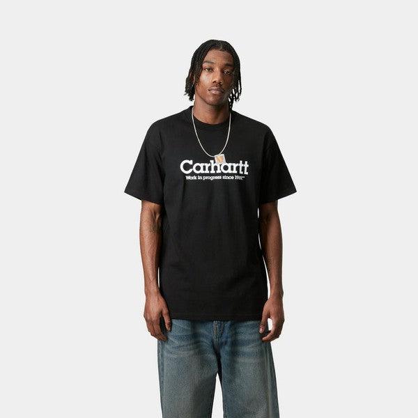 Carhartt WIP Label Script T-Shirt Black-Black Sheep Skate Shop