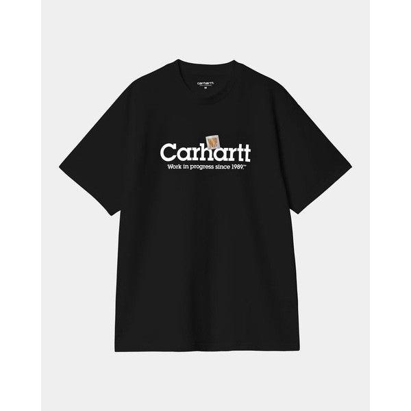 Carhartt WIP Label Script T-Shirt Black-Black Sheep Skate Shop