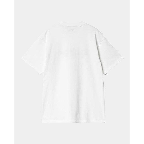 Carhartt WIP Label Script T-Shirt White-Black Sheep Skate Shop