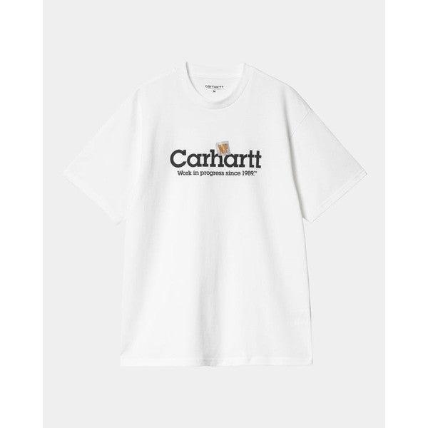 Carhartt WIP Label Script T-Shirt White-Black Sheep Skate Shop