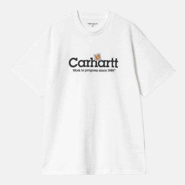 Carhartt WIP Label Script T-Shirt White-Black Sheep Skate Shop