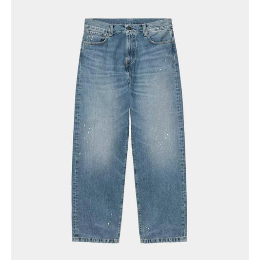 Carhartt WIP Landon Denim Pant Destroy Wash Splatter Blue-Black Sheep Skate Shop