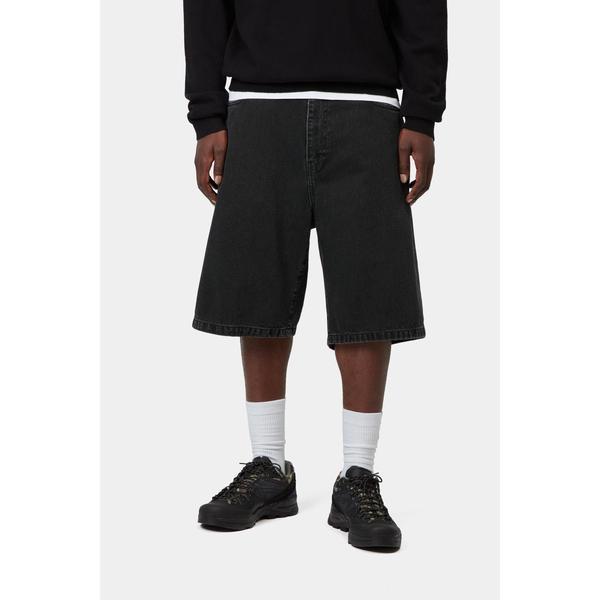 Carhartt WIP Landon Denim Short Black Stone Washed-Black Sheep Skate Shop