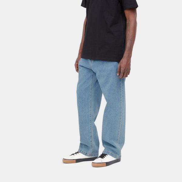 Carhartt WIP Landon Pant Blue Heavy Stone Wash Robertson Denim-Black Sheep Skate Shop