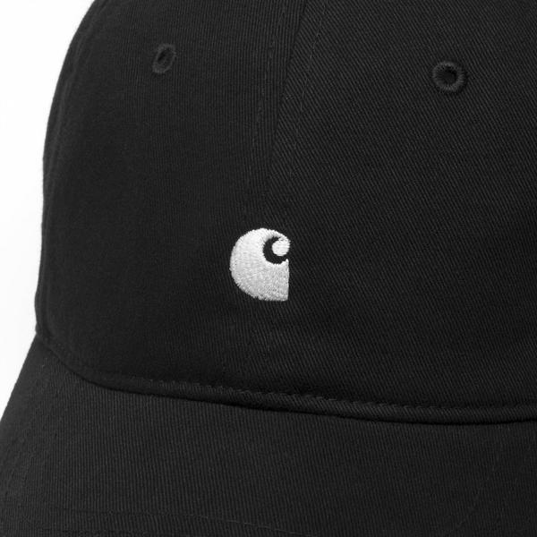 Carhartt WIP Madison Logo Cap Black - White-Black Sheep Skate Shop