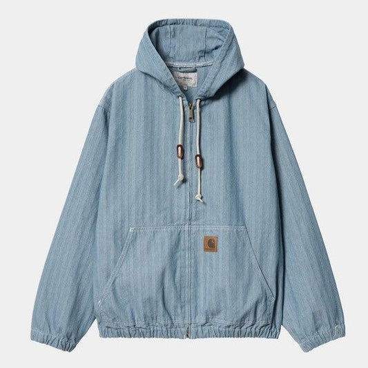 Carhartt WIP Menard Jacket Blue Denim-Black Sheep Skate Shop