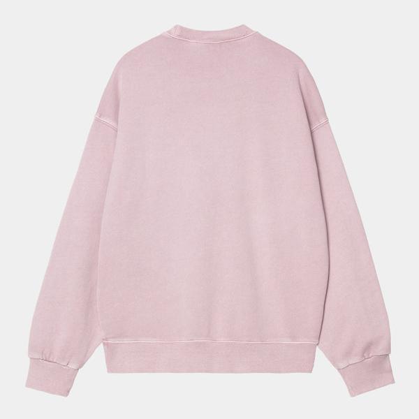 Carhartt WIP Nelson Crewneck Sweatshirt Garment Dyed Hortensia-Black Sheep Skate Shop