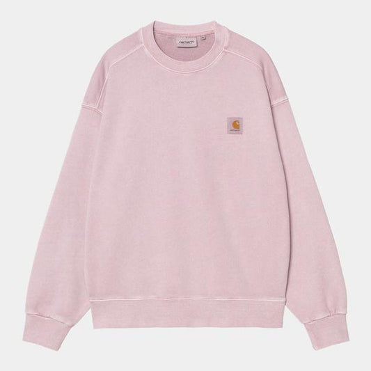 Carhartt WIP Nelson Crewneck Sweatshirt Garment Dyed Hortensia-Black Sheep Skate Shop