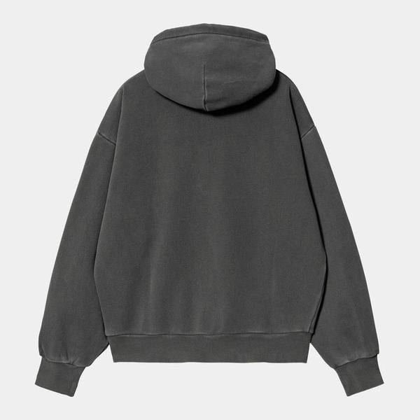 Carhartt WIP Nelson Hooded Sweatshirt Garment Dyed Graphite-Black Sheep Skate Shop